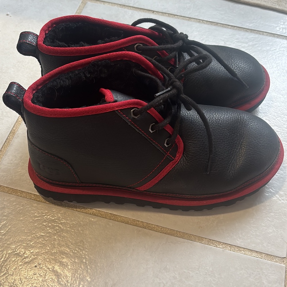 Kids Black and Red Boots
